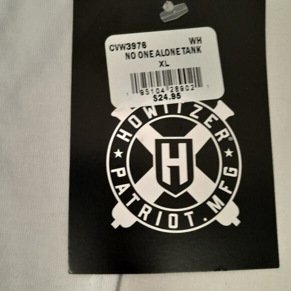 Howitzer White First Responder USA Flag Tank Women XL NWT 2A WethePeople Freedom - Picture 5 of 7